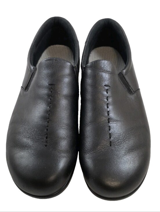 SAS Shoes - SAS Viva Black Leather Comfort Slip-On Walking Shoes Women's 12WW Wide USA